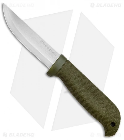 Cold Steel Finn Hawk Fixed Blade Knife Green (4" Satin) 20NPKZ