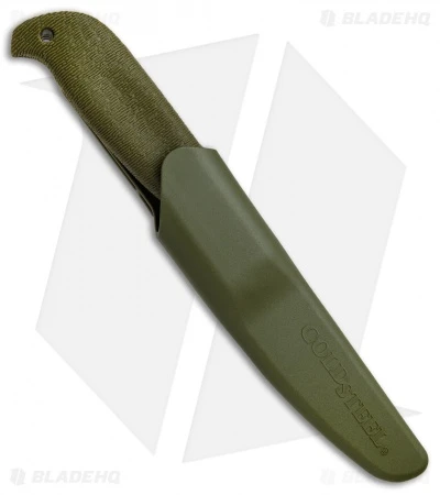 Cold Steel Finn Hawk Fixed Blade Knife Green (4" Satin) 20NPKZ - Image 3