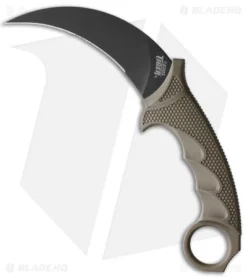 Cold Steel Karambit Steel Tiger Fixed Blade Knife Dark Earth (4.75" Black)