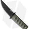 Cold Steel Kyoto II Fixed Blade Knife Drop Point OD Green (3.25" Black)