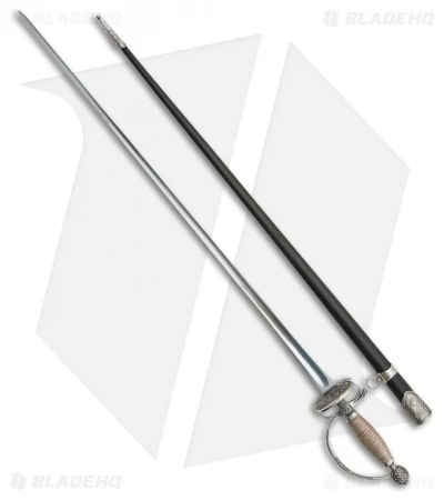 Cold Steel Small Sword W/ Leather Scabbard (30.75" Satin) 88SMS