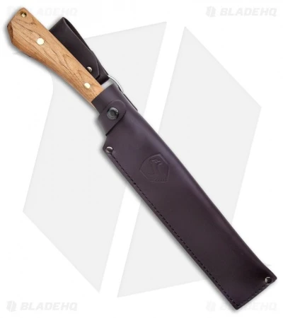 Condor Batonata Chopper Fixed Blade Knife Hickory W/ Leather Sheath (10" BB) - Image 3