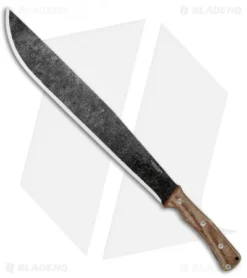 Condor Mountain Pass Machete Fixed Blade W/ Leather Sheath (15.6" Black)