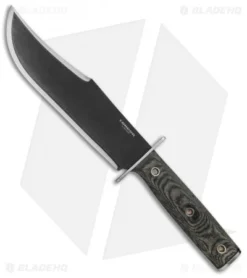 Condor Operator Bowie Fixed Blade Knife Micarta (7.6" Black)