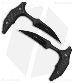 Microtech BEE S/E Wharncliffe Double Push Daggers Carbon Fiber (2.5" DLC Serr)