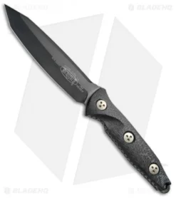 Microtech Socom Alpha Tanto Fixed Blade Knife Carbon Fiber (5" Black) 114-1DLC