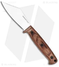 Ontario Bushcraft Seax Fixed Blade Knife Wood (4.4" Satin)