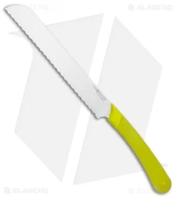 TOPS Knives Ontario Chromatics 7.8" Bread Kitchen Knife Yellow Molded Plastic 3520