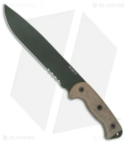 Ontario RTAK-II Knife Fixed Blade Knife Micarta (10.5" Green Serr) OKC 8670