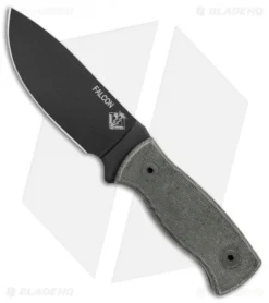 Ontario Ranger Falcon Fixed Blade Knife Micarta (4.25" Black) 8673