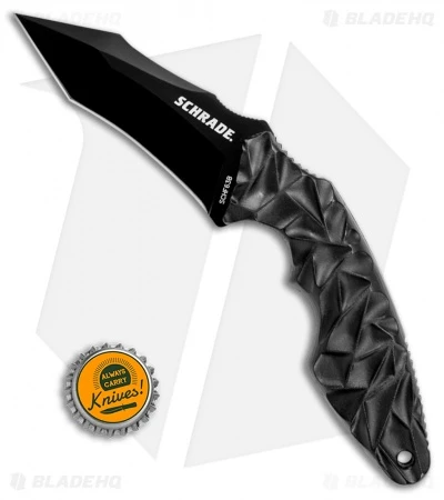 Schrade SCHF63B Tanto Fixed Blade Knife (3.5" Black) - Image 3