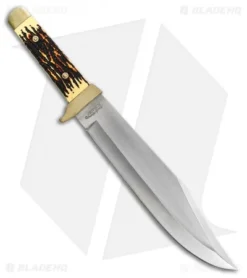 Schrade Uncle Henry Bowie Fixed Blade Knife (9.5" Satin) SCH184UH