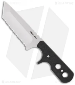 Cold Steel Mini Tac Tanto Neck Knife G-10 (3.75" Bead Blast Serr) 49HTFS