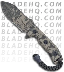 Microtech Crosshair Knife Digital Camo Fixed Double Edge (Digi Camo SER) 105-2