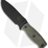Ontario Afghan Knife Fixed Blade Black Micarta (5.38" Black Plain) 9419BM