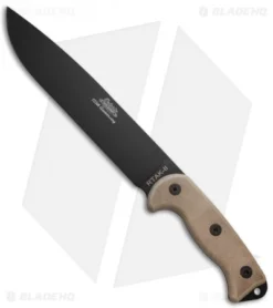 OKC 125th Anniversary RTAK II Fixed Blade Knife Tan Micarta (11" Black) 8644