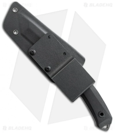 Schrade SCHF12 Knife Modified Tanto Fixed Blade (4.9" Black Plain) - Image 3