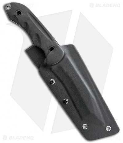 Schrade SCHF12 Knife Modified Tanto Fixed Blade (4.9" Black Plain) - Image 2